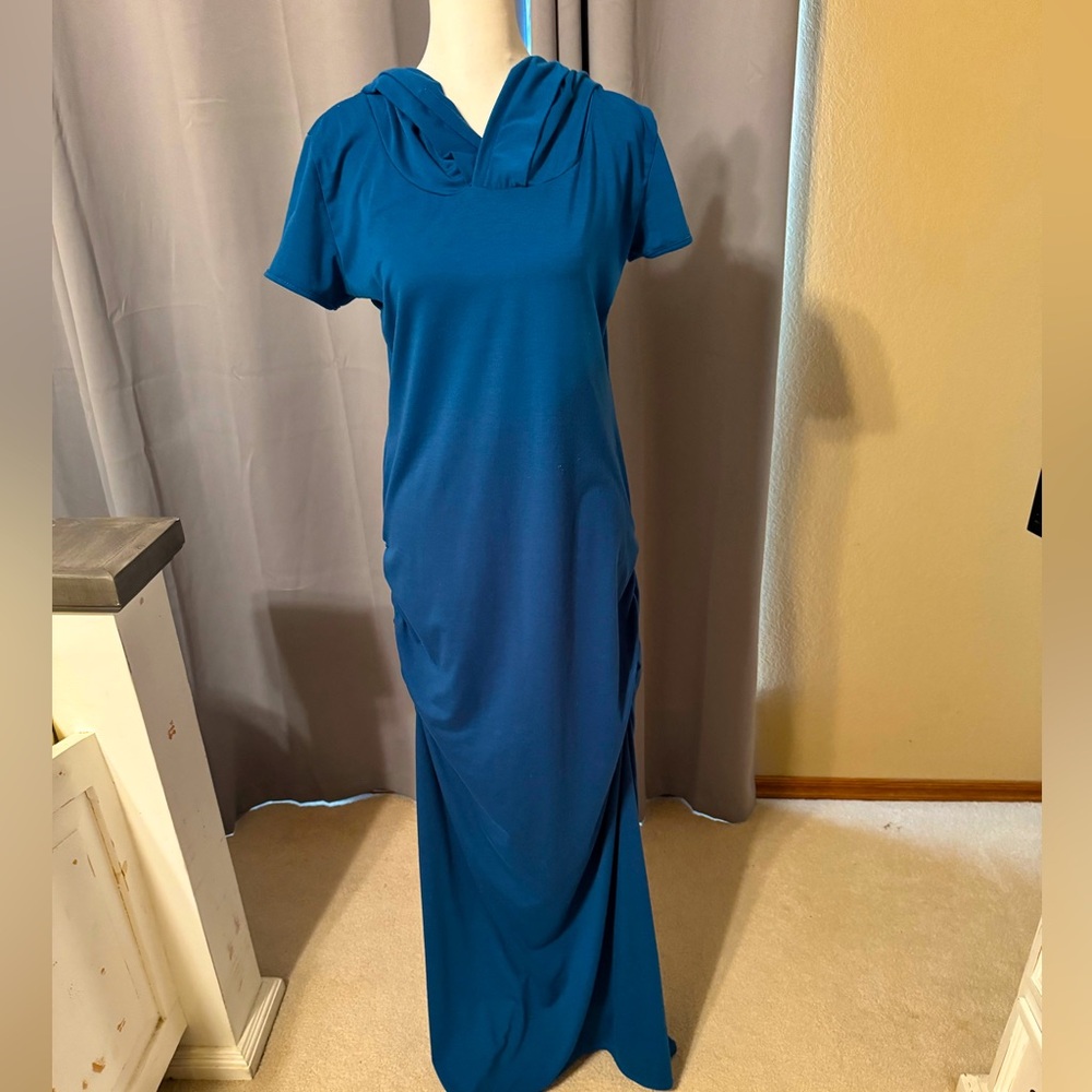 Blue Maxi Dress with so many amazing features by Earthbound